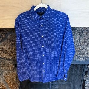 Banana Republic Blue Patterned Casual Shirt